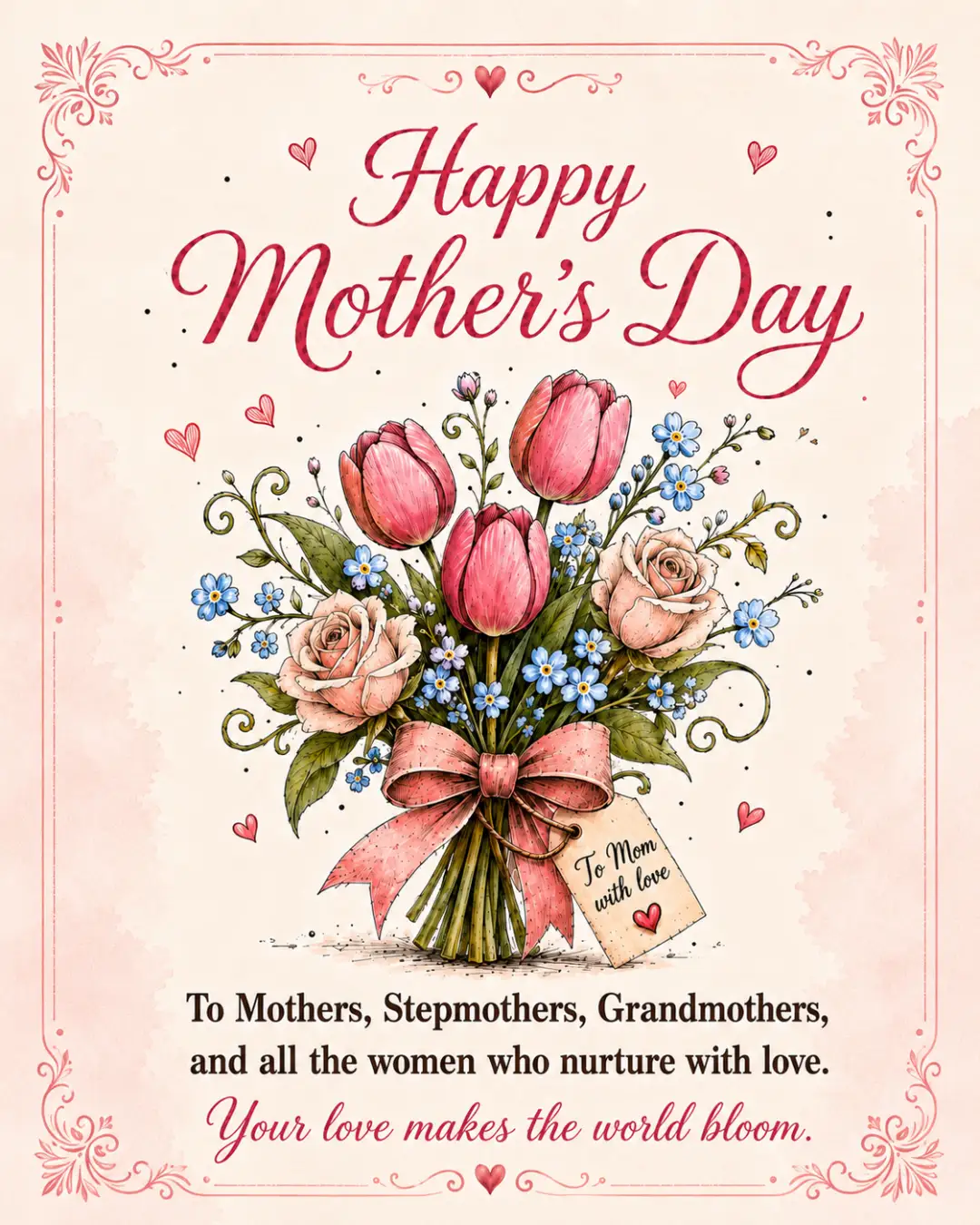 Mother’s Day Poster for Mothers, Stepmothers & Grandmothers — Preview